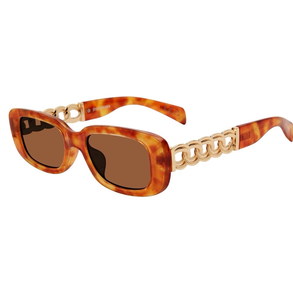 Steve Madden Felicia Rectangular Sunglasses - Tortoise Shell